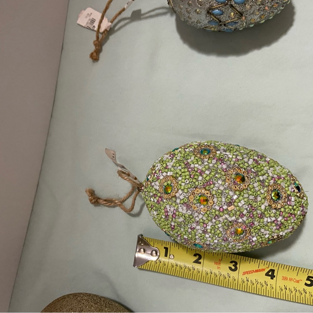 Green Beaded Decorative Accessory